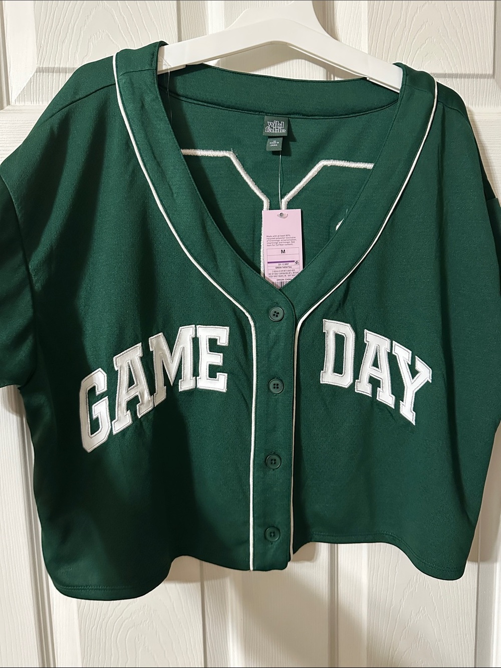 wild fable Green and White Game Day Baseball Jersey